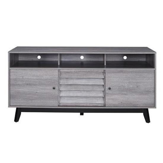 Vaughn Wooden TV Stand In Grey Oak Furniture in Fashion