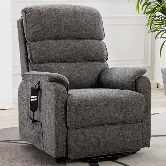 Read more about Vauxhall fabric electric riser recliner chair in lisbon grey