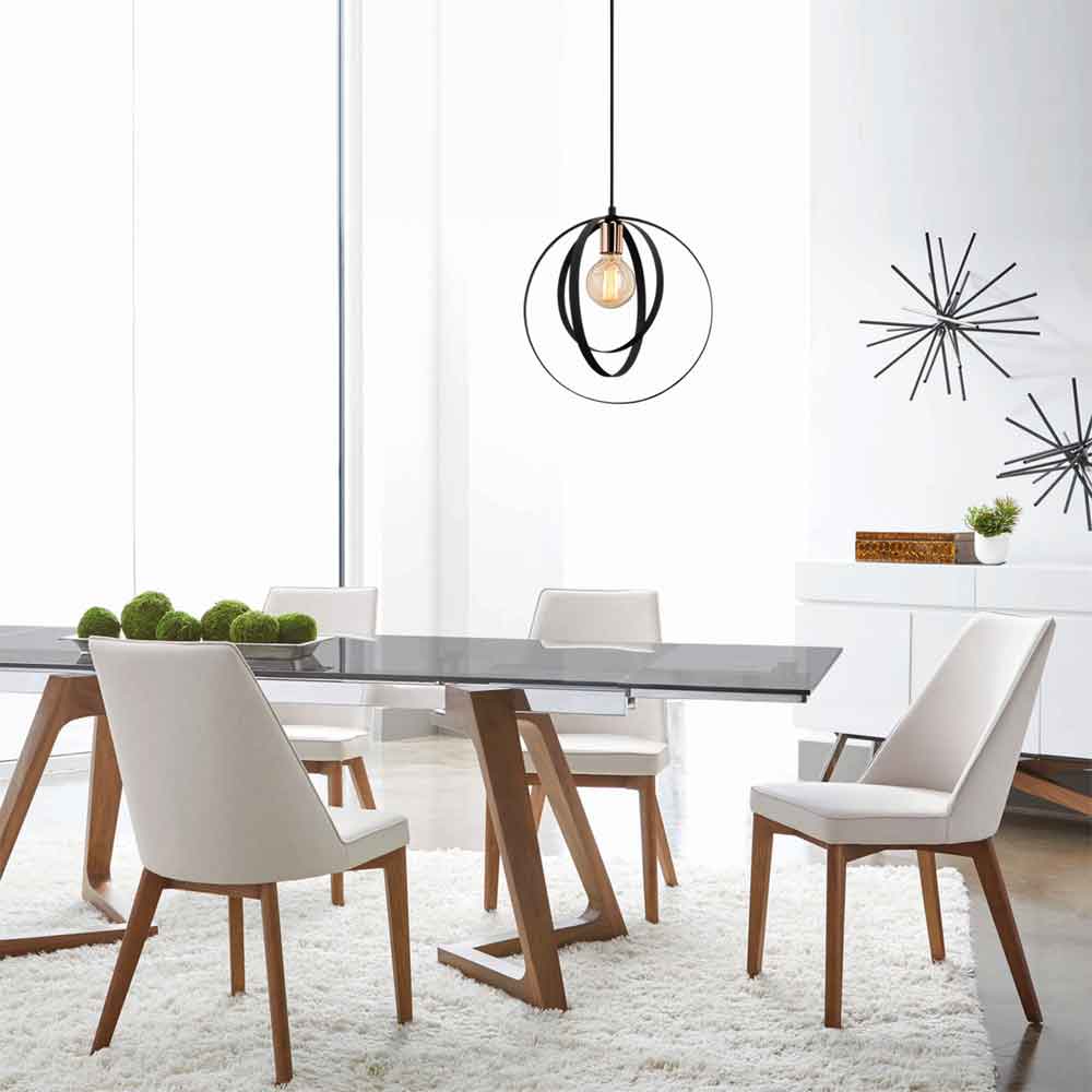 Vaveyla Metal Ceiling Pendant Light in Black