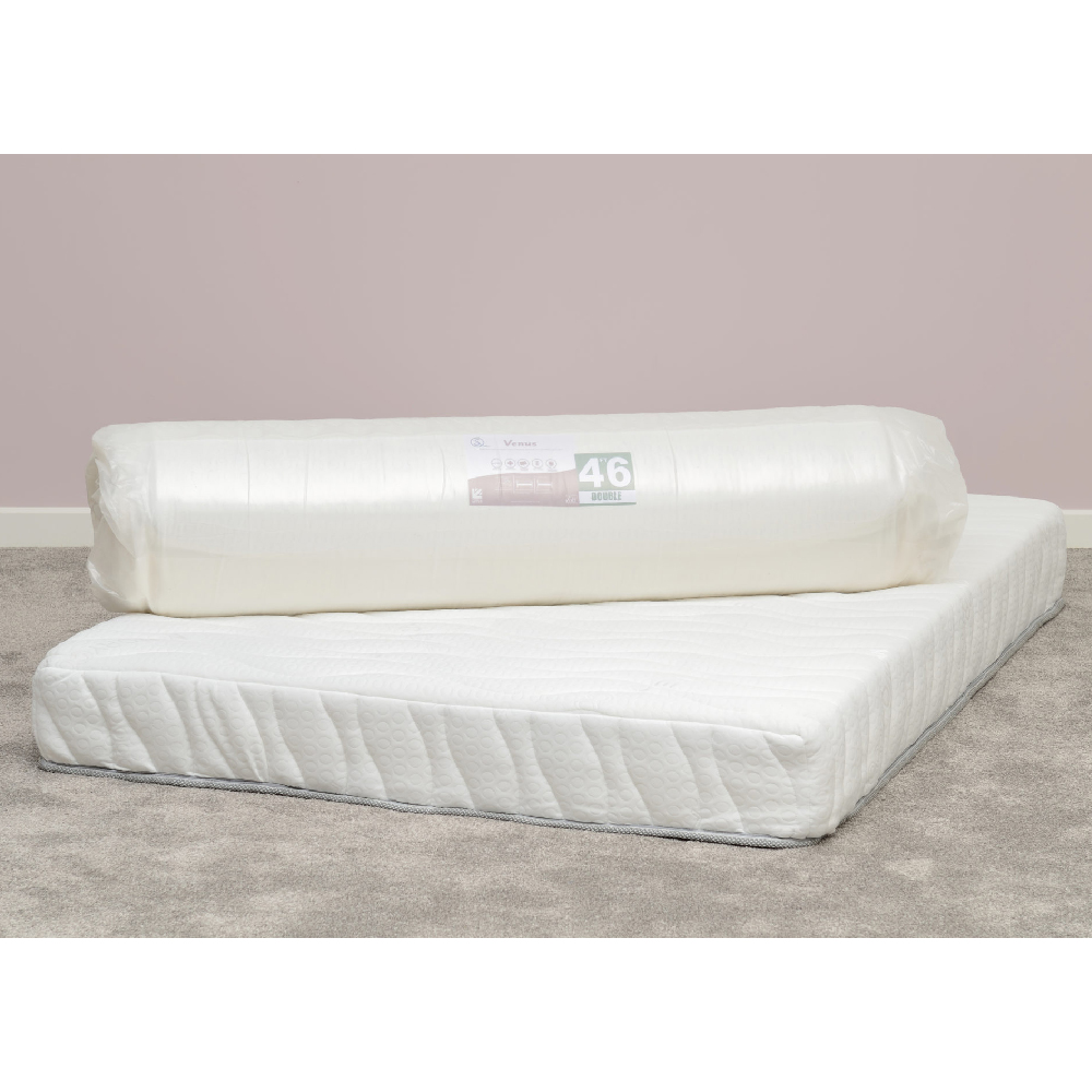 Vega Fabric King Size Mattress In White