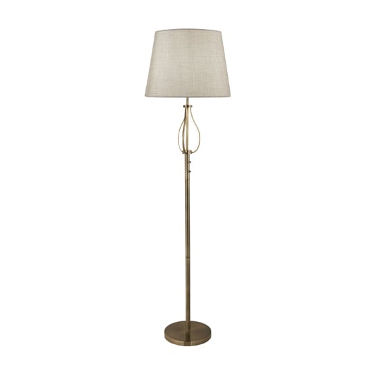 Photo of Vegas 1 light floor lamp in antique brass