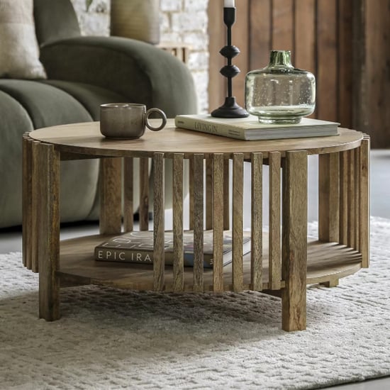 Read more about Vejle mango wood coffee table round in natural