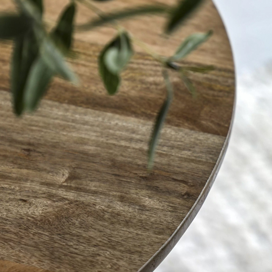Vejle Mango Wood Dining Table Round In Natural