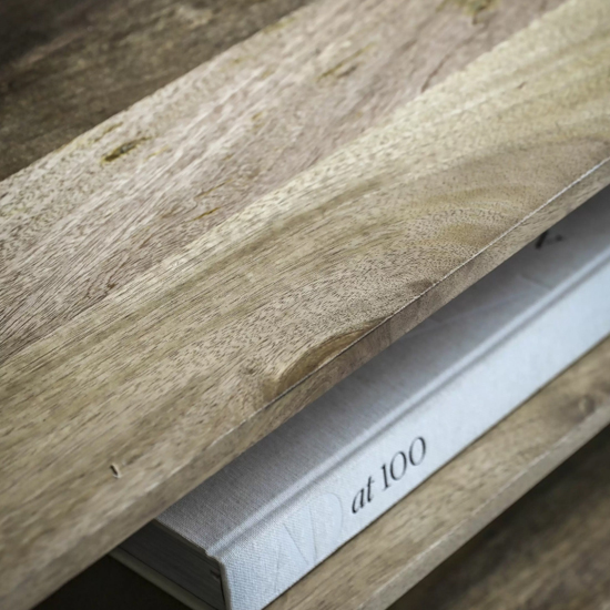 Vejle Mango Wood TV Stand With 1 Shelf In Natural