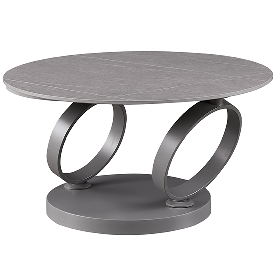 Vekola Swivel Extending Ceramic Coffee Table In Dark Grey_2