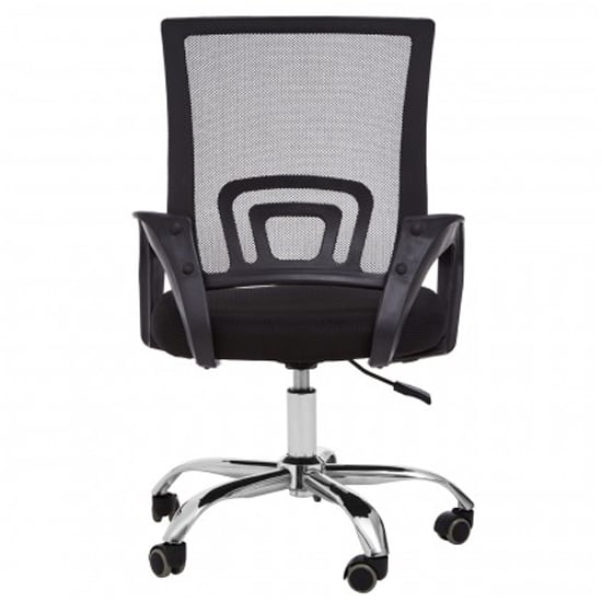 Velika Home And Office Chair With Armrest In Black_4