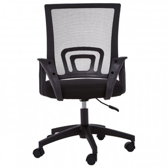 Velika Home And Office Chair In Black With Armrest_4