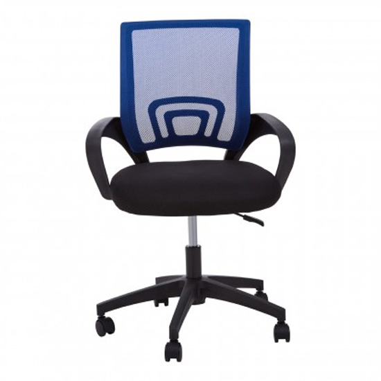 Velika Home And Office Chair In Blue With Armrest_2