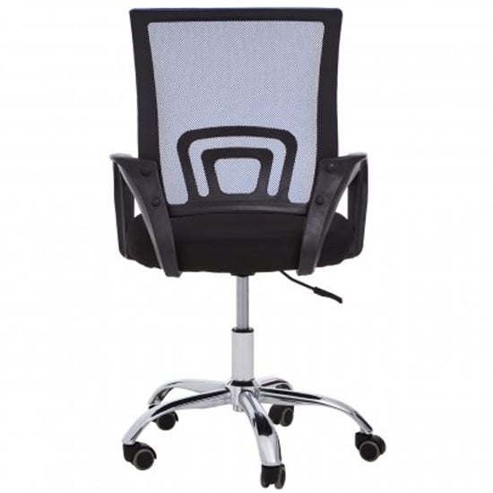 Velika Home And Office Chair In Blue With Black Armrest_4