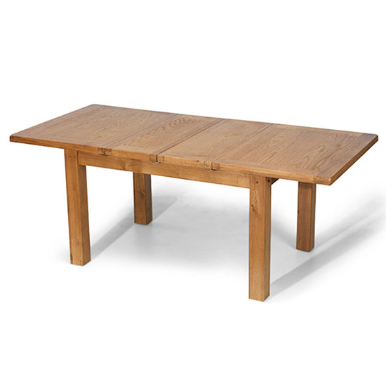Velum Wooden Extending Dining Table In Chunky Solid Oak_2