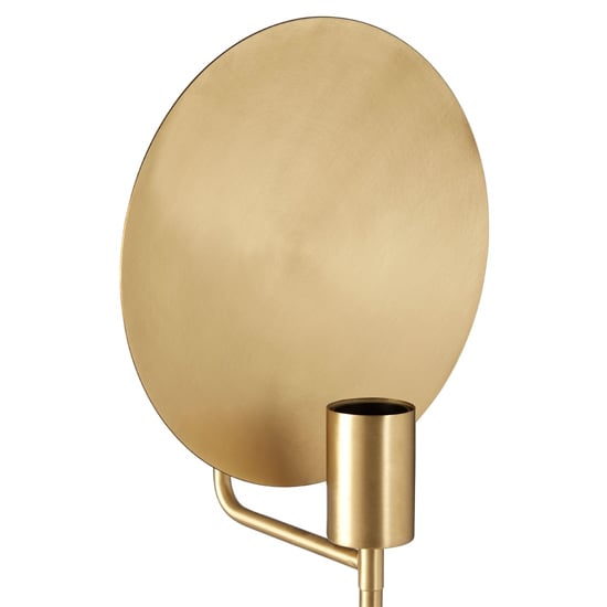 Vencro Metal Task Table Lamp With White Marble Block Base