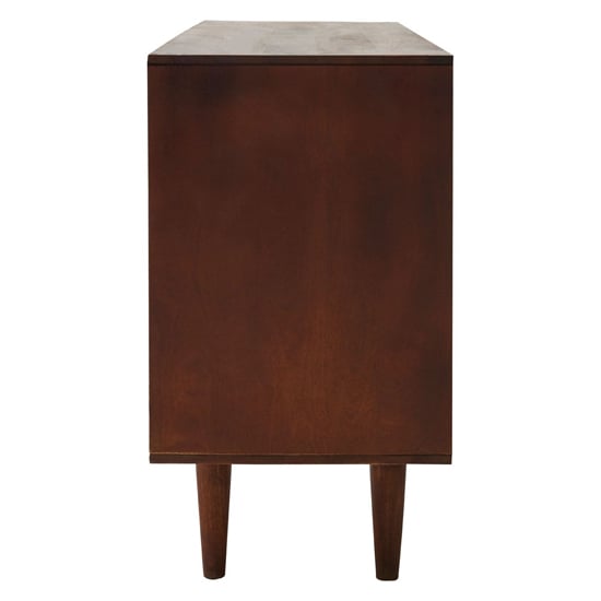 Venota Wooden Sideboard With 2 Sliding Doors In Rich Walnut