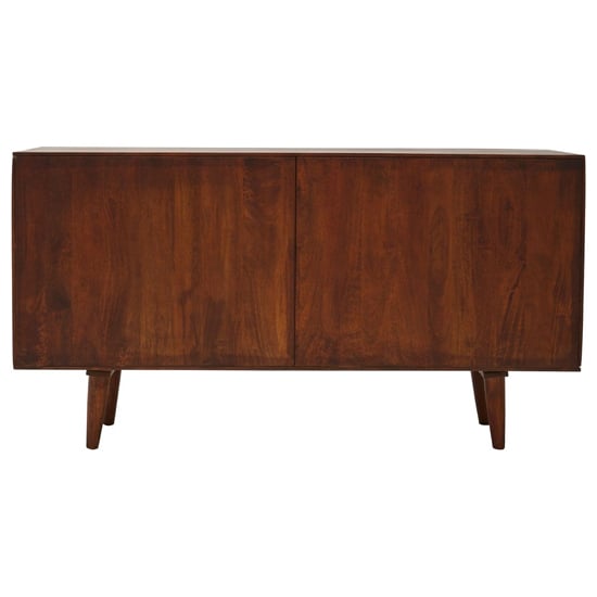 Venota Wooden Sideboard With 2 Sliding Doors In Rich Walnut
