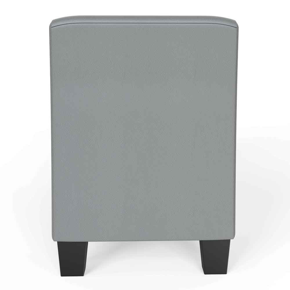 Ventnor Faux Leather Hallway Seating Bench with Storage in Grey