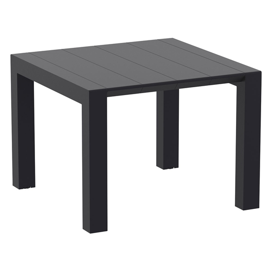 Product photograph of Ventsor Outdoor Extending Dining Table In Black from Furniture in Fashion