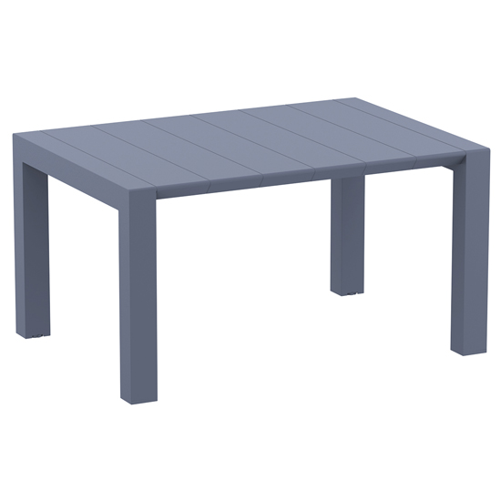 Ventsor Outdoor Extending Dining Table In Dark Grey