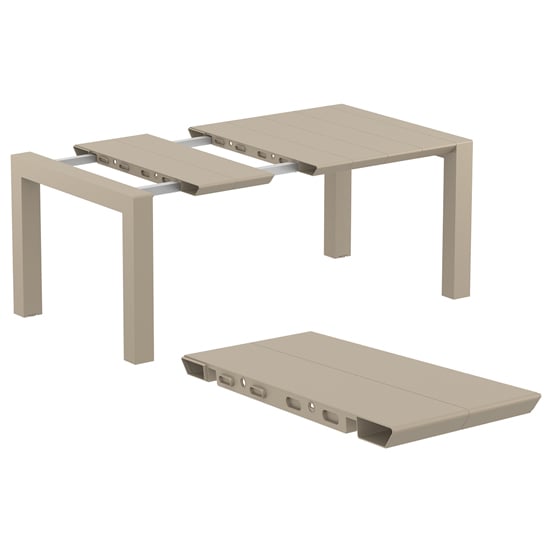 Ventsor Outdoor Extending Dining Table In Taupe_5