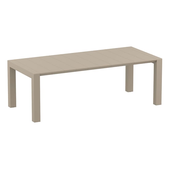 Ventsor Outdoor Medium Extending Dining Table In Taupe_2