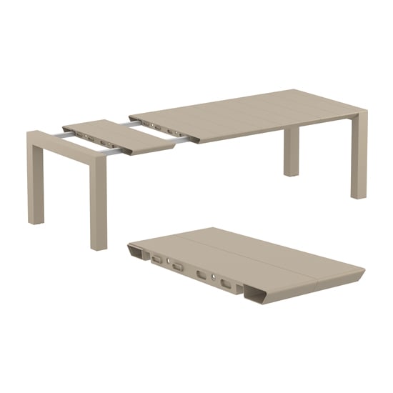 Ventsor Outdoor Medium Extending Dining Table In Taupe_5