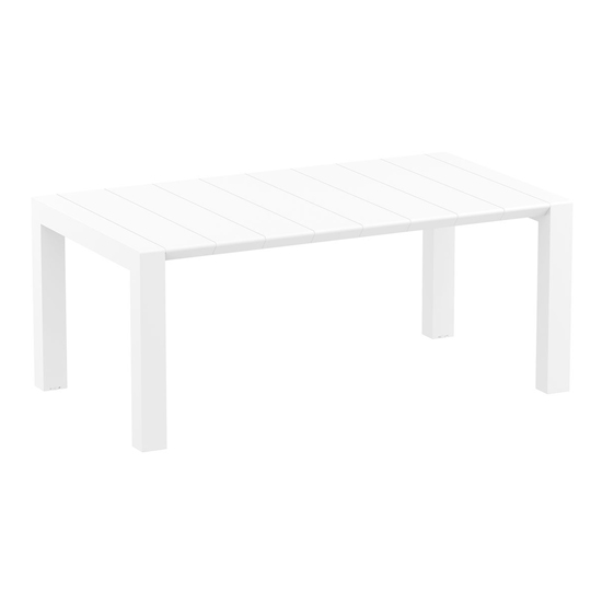 Read more about Ventsor outdoor medium extending dining table in white