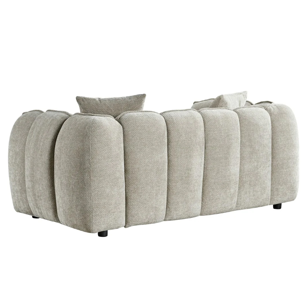 Ventura Fabric 2 Seater Sofa In Beige