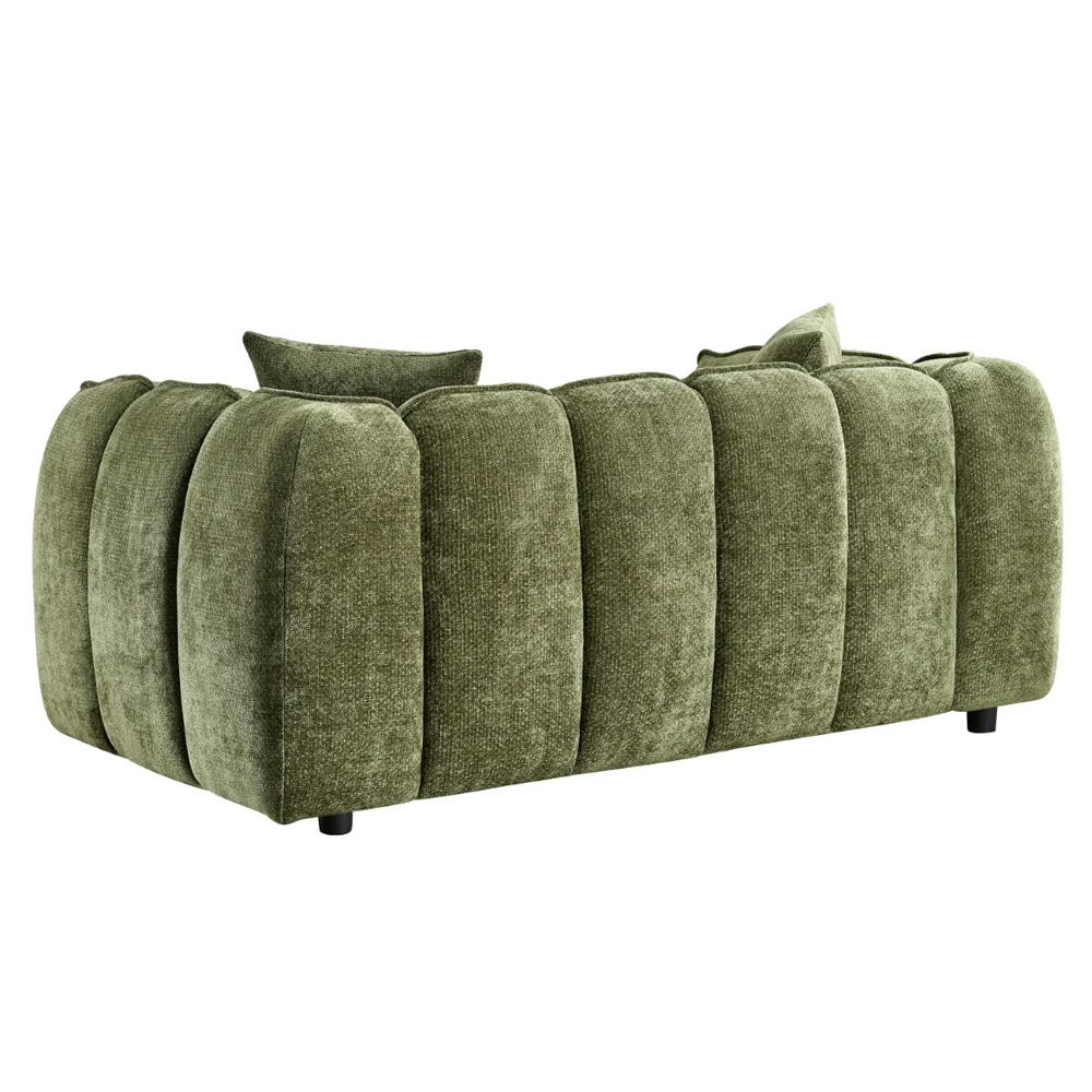 Ventura Fabric 2 Seater Sofa In Olive