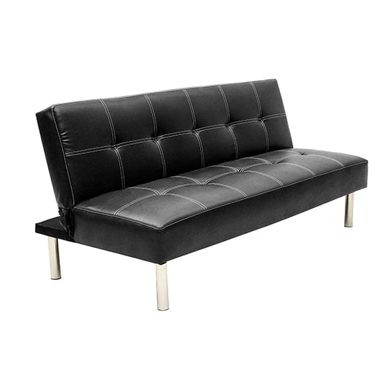 Product photograph of Vumba Pvc Sofa Bed In Black from Furniture in Fashion