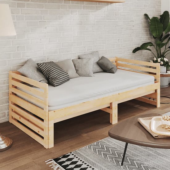 Read more about Veras solid pinewood pull-out single day bed in natural