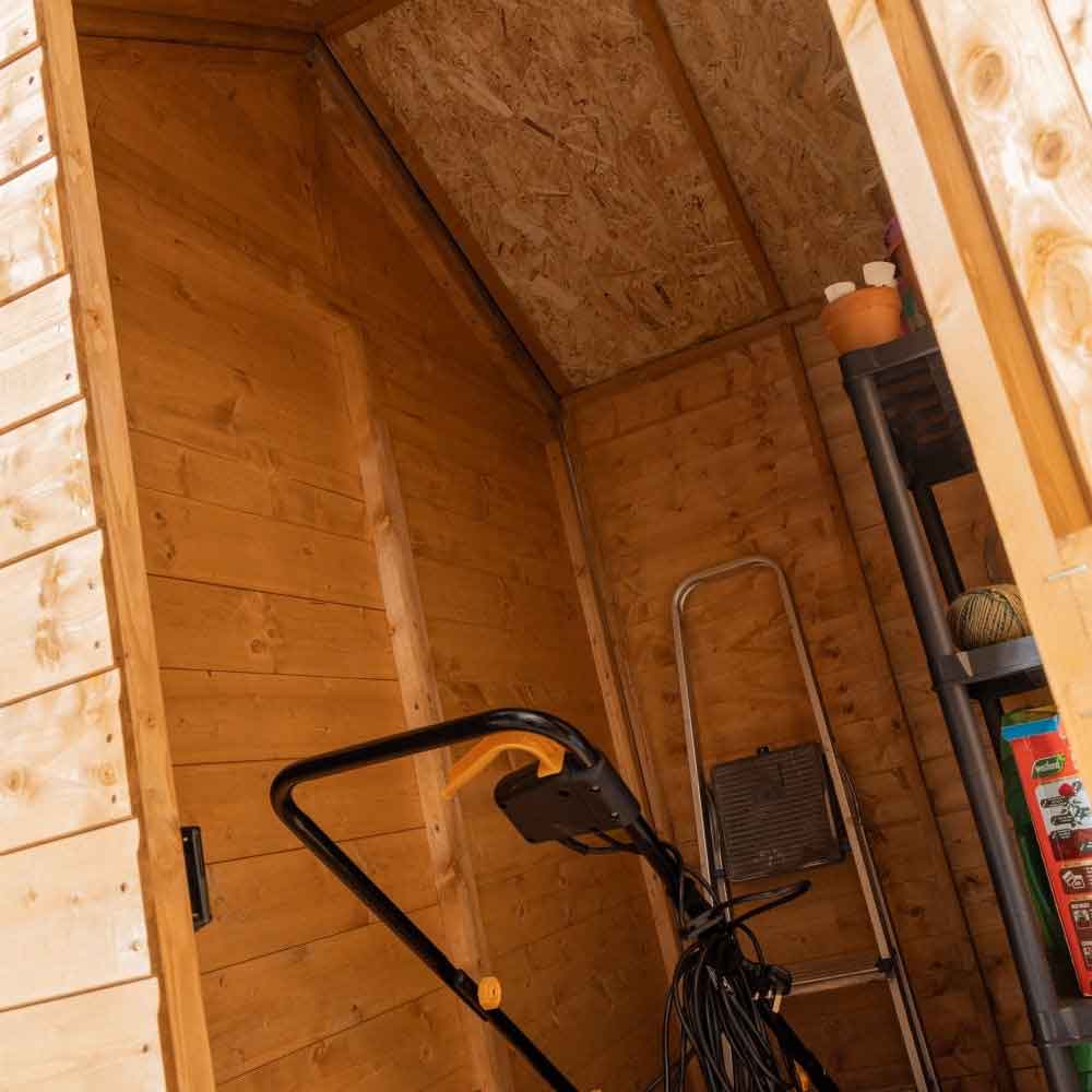 Verdant 6x12 Wooden Summerhouse with Store in Natural