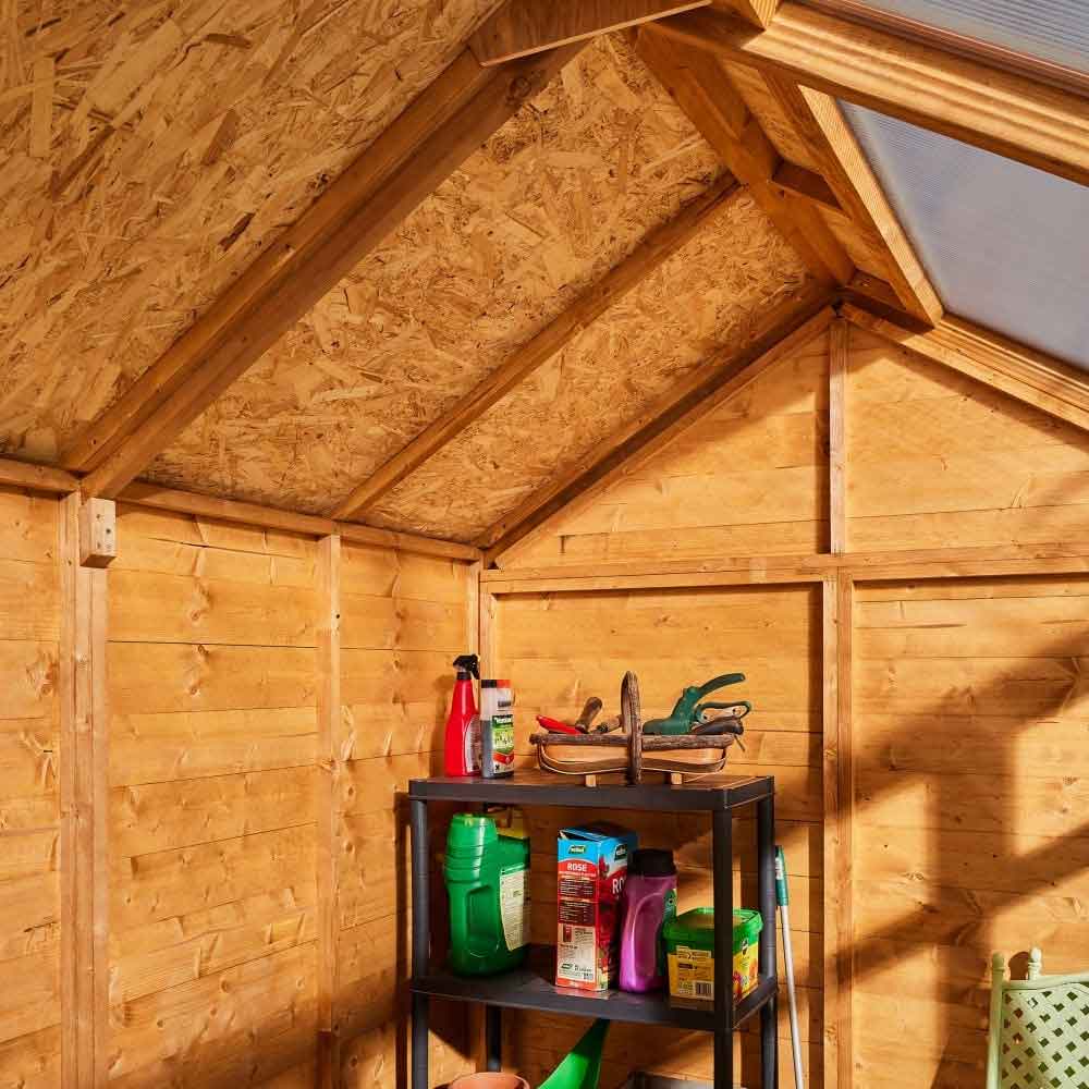 Verdant 6x8 Wooden Summerhouse in Honey Brown