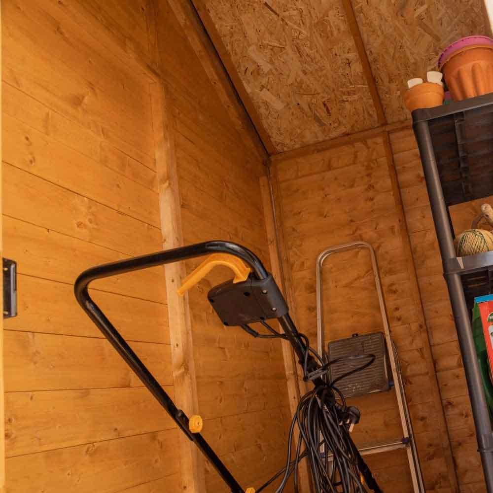 Verdant 6x8 Wooden Summerhouse with Store in Natural