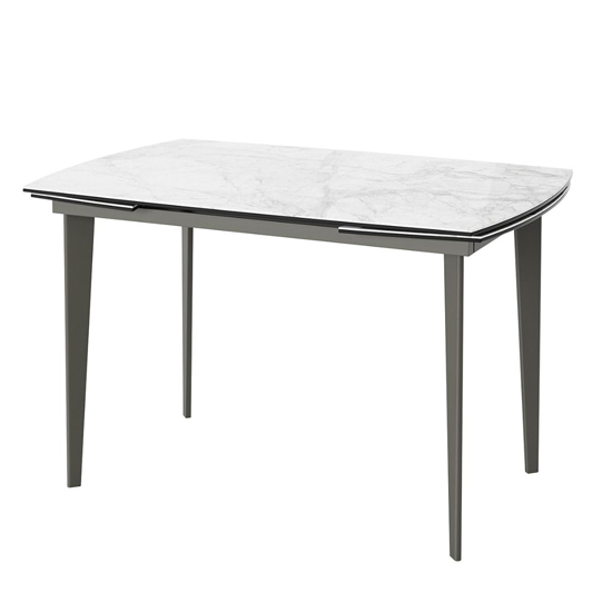 Victoria Ceramic Extending Dining Table In Light Grey_3
