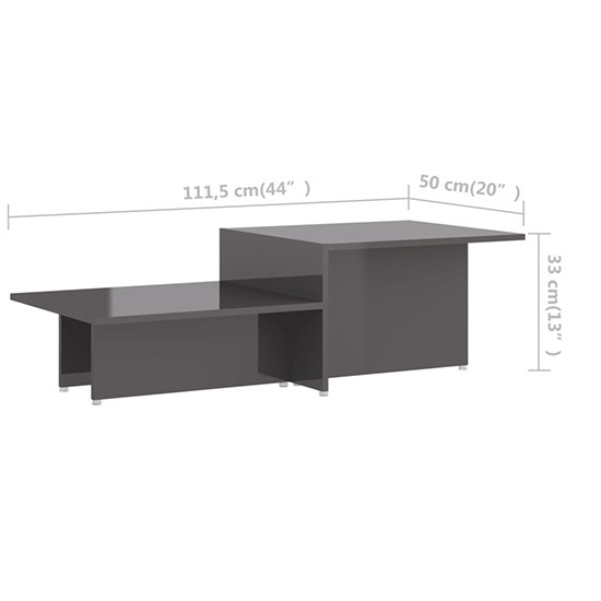 Vered High Gloss Coffee Table In Grey_4