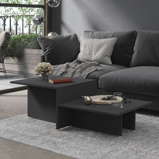 Vered Wooden Coffee Table In Grey