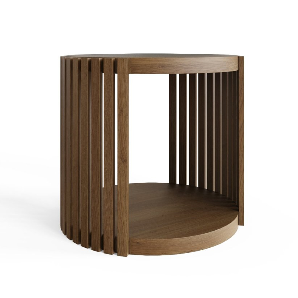 Vermont Wooden Side Table in Walnut