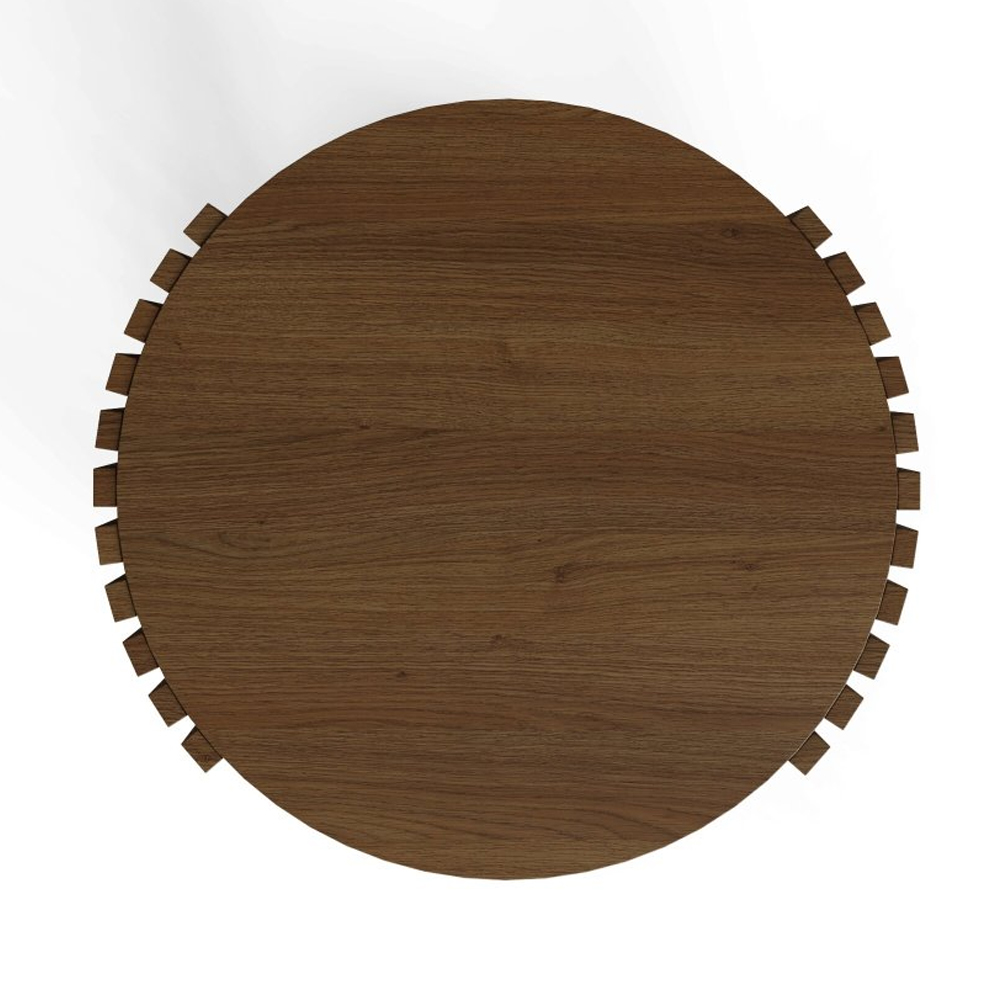 Vermont Wooden Side Table in Walnut