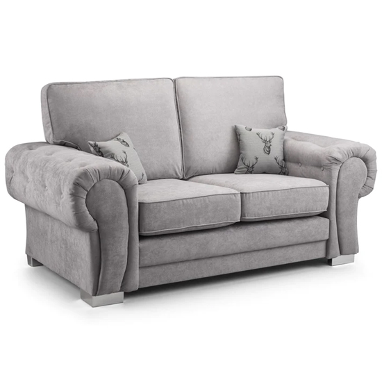 Read more about Verna fullback fabric 2 seater sofa in grey