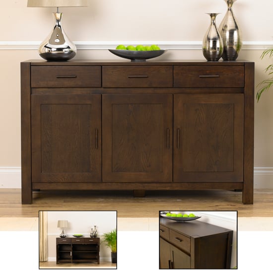 Milan Dark Oak Modern Sideboard 14047 Furniture in Fashion