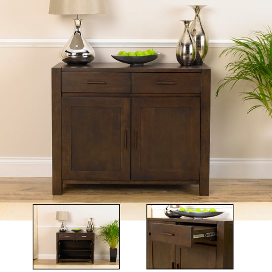 Milan Dark Oak Small Sideboard 14050 Furniture in Fashion