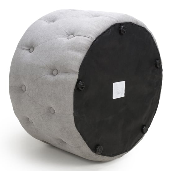 Vallejo Small Round Pouffe In Light Grey_2