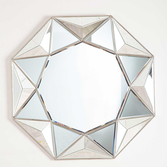 Product photograph of Vestal 3d Wall Mirror In Clear from Furniture in Fashion