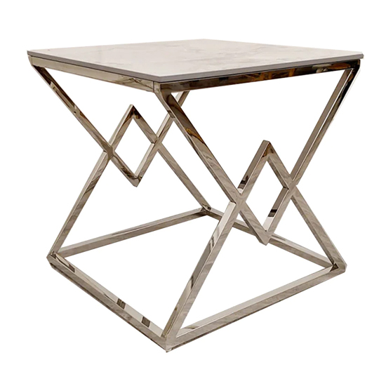 Read more about Vestal sintered stone top lamp table in stomach ash grey