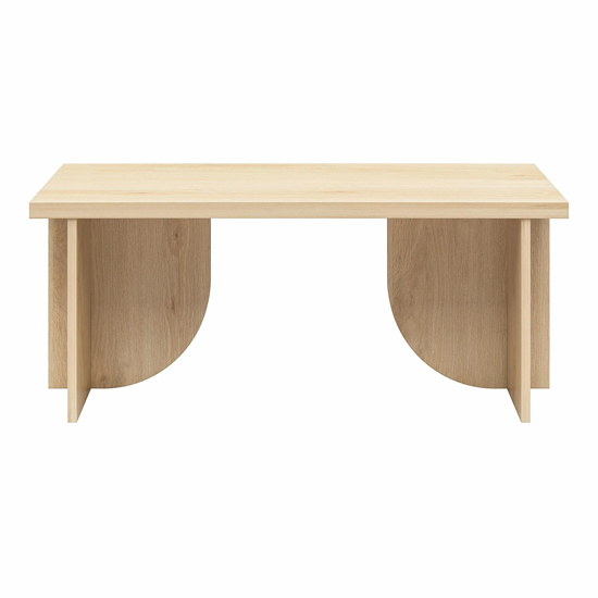 Vestal Wooden Coffee Table Rectangular In Light Oak