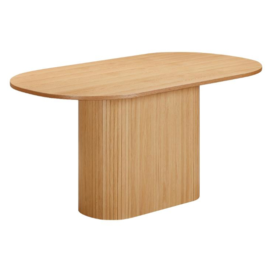 Vevey Dining Table Oval In Natural Oak 4 Buxton Natural Chairs