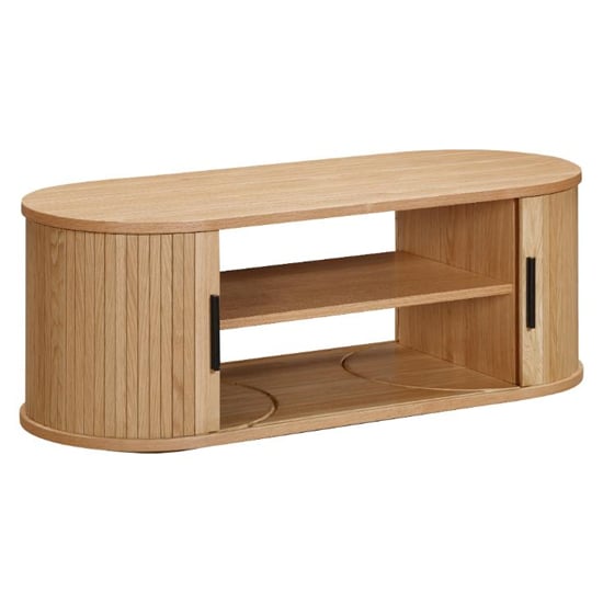 Read more about Vevey wooden coffee table with storage in natural oak