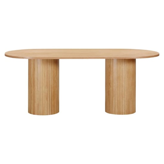 Vevey Wooden Dining Table Oval Large In Natural Oak