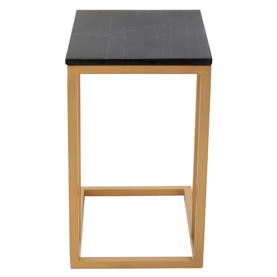 Viano Rectangular Black Marble Side Table With Gold Base_3