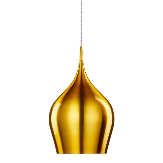 Product photograph of Vibrant 26cm Pendant Light In Gold from Furniture in Fashion