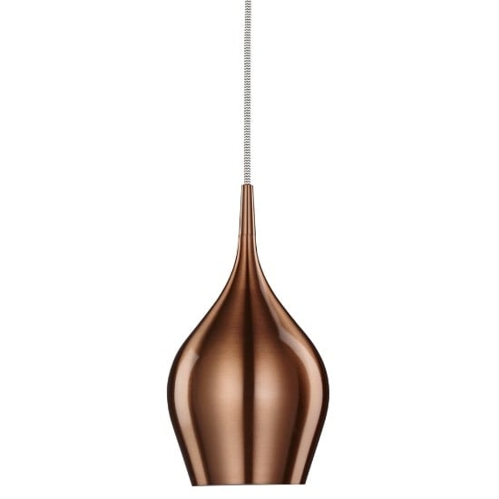 Vibrant 12cm Pendant Light In Copper