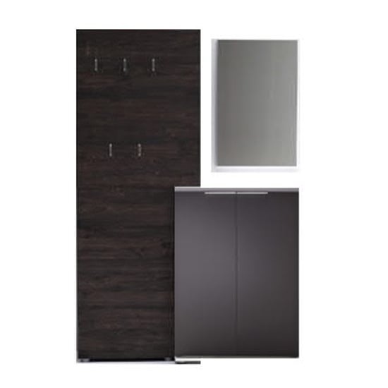 Vicenza Hallway Furniture Set In Wenge And Anthracite